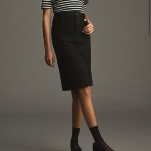 Maeve Colette Black Ponte Pencil Skirt from Nuuly- EUC
